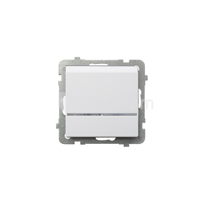 ჩამრთველი OSPEL განათებით თეთრი ŁP-15RS/m/00