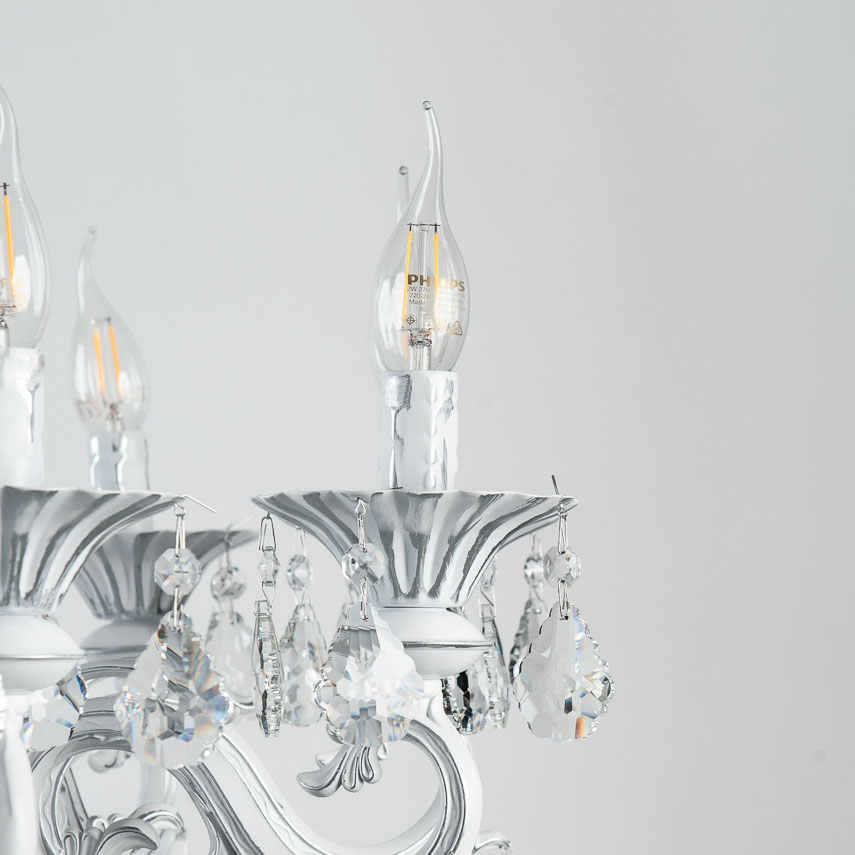 ჭაღი New Light 8 E14 77528/8 თეთრი