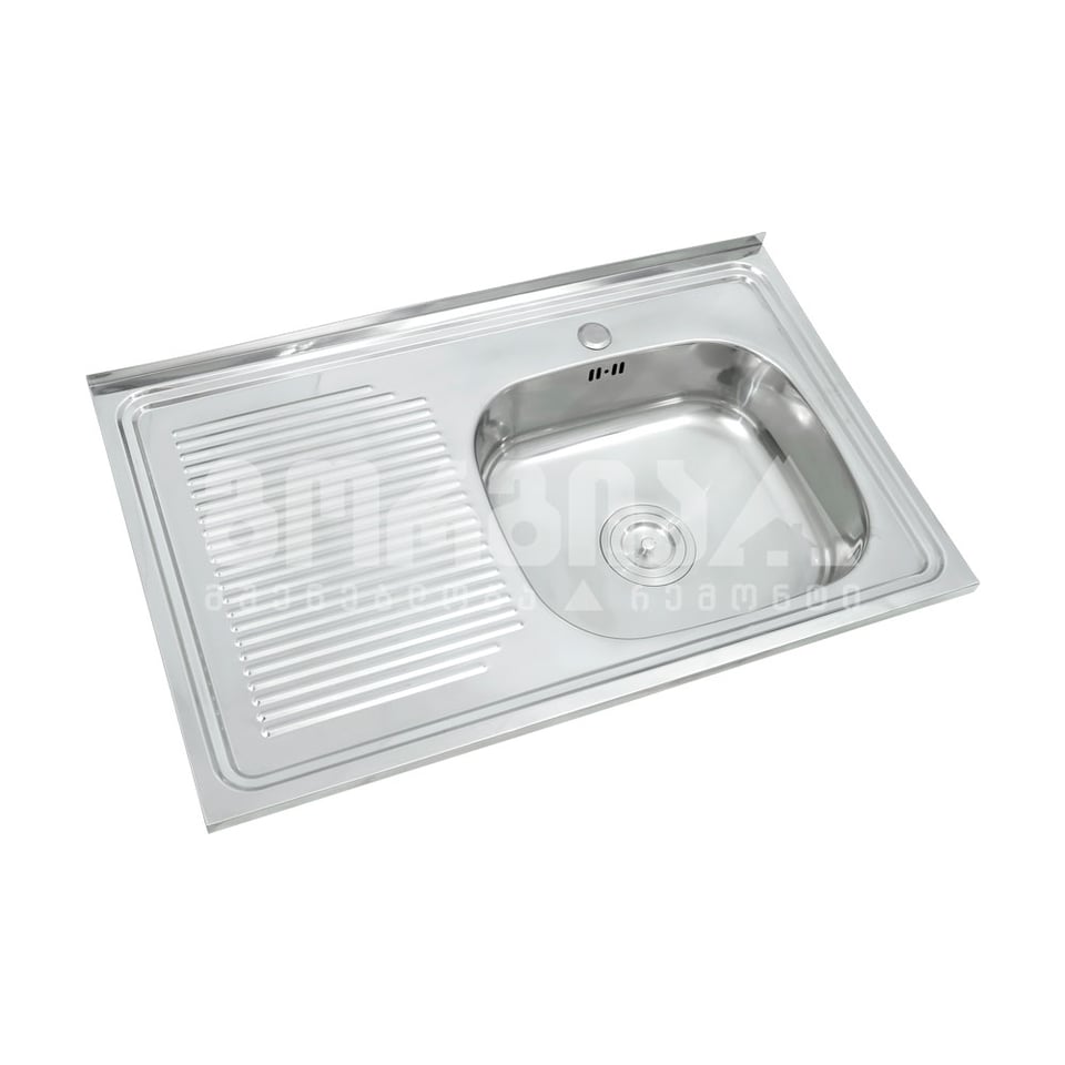 სამზარეულოს ნიჟარა 8060-L  800*600*170*0.6მმ პრიალა LONG