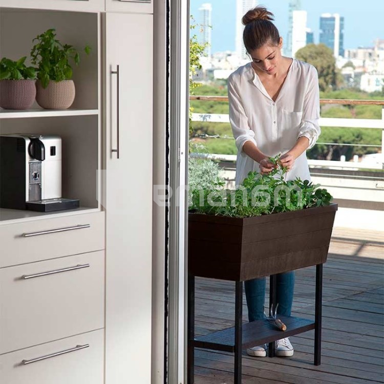 ყვავილის ქოთანი Keter Urban Bloomer Brown 82х37х78 სმ