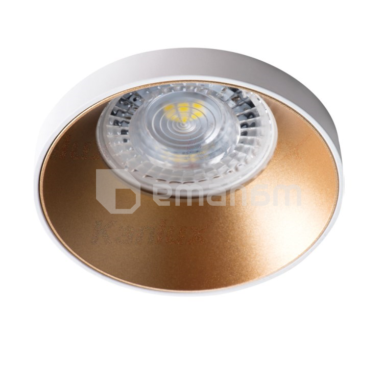 სანათი წერტილოვანი Kanlux SIMEN DSO W/G თეთრი/ოქროსფერი 29140 35W