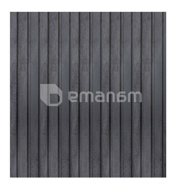 პანელი MDF Super Profil 12117 2800x117x12 მმ 0.3276 მ² მუქი ბეტონი