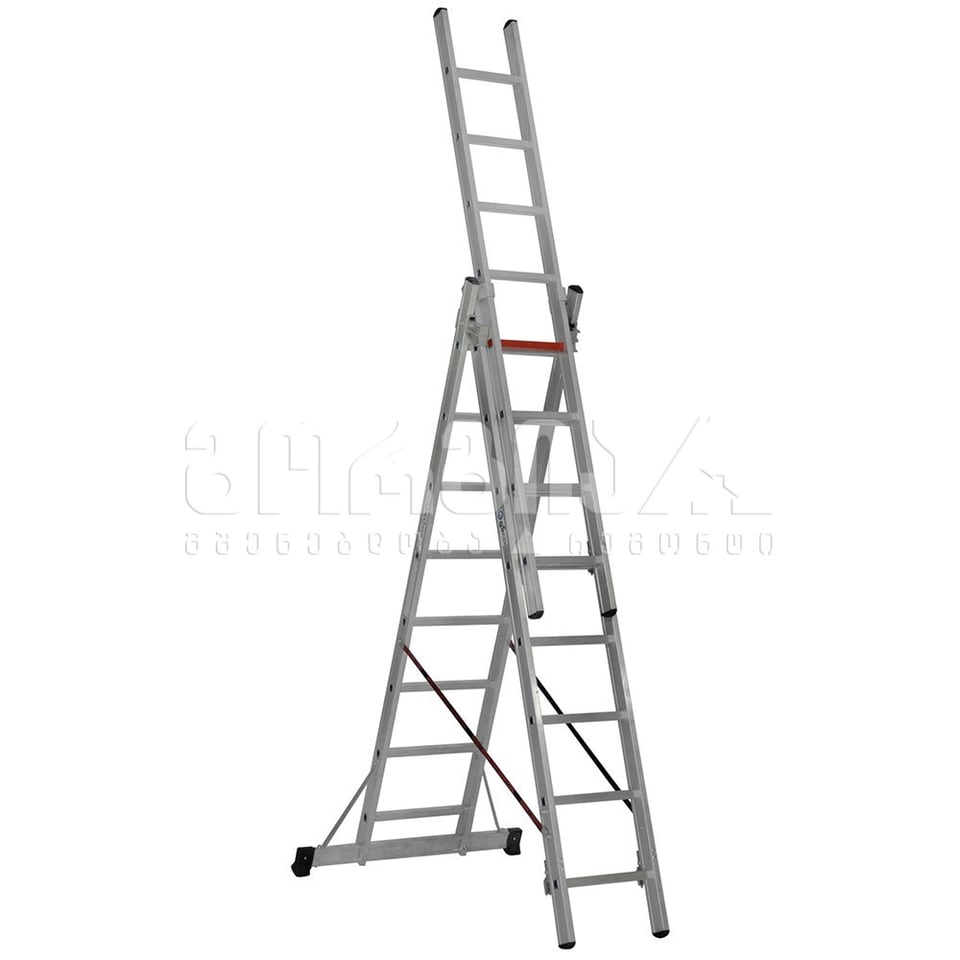 CGS TS185 სამ სექციანი კომბინირებული გასაშლელი კიბე 3*8