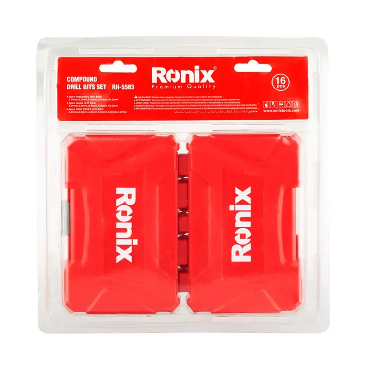 მულტი გამოყენების ბურღების ნაკრები Ronix RH-5583 16ც