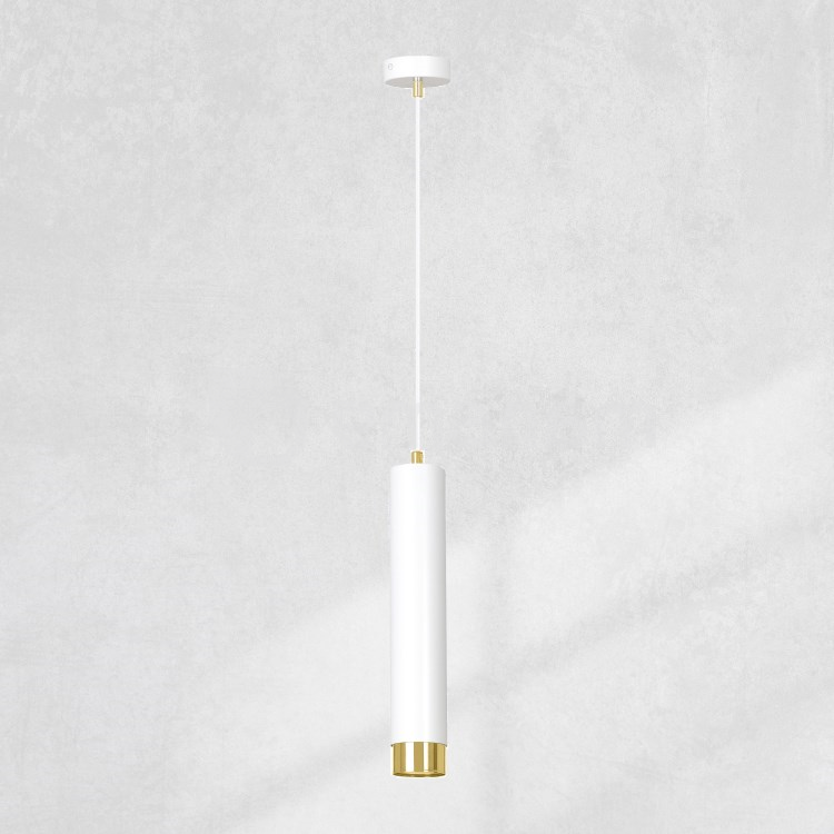 საკიდი EMIBIG Kibo 1 GU10 1x MAX 30W თეთრი ოქროსფერი