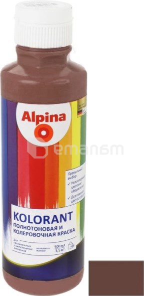 საღებარი Alpina Kolorant 500 მლ მუქი ყავისფერი 651918