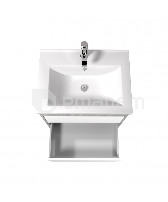 აბაზანის ტუმბო ხელსაბნით Polo Loft 60-U grey/white Cosmo 60 სმ