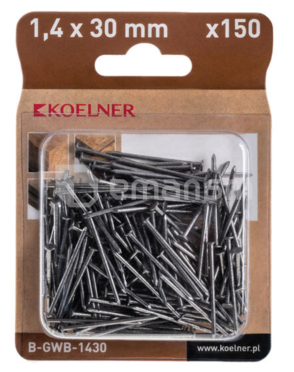 ლურსმანი სამშენებლო Koelner 1,4X30 მმ 150 ც B-GWB-1430