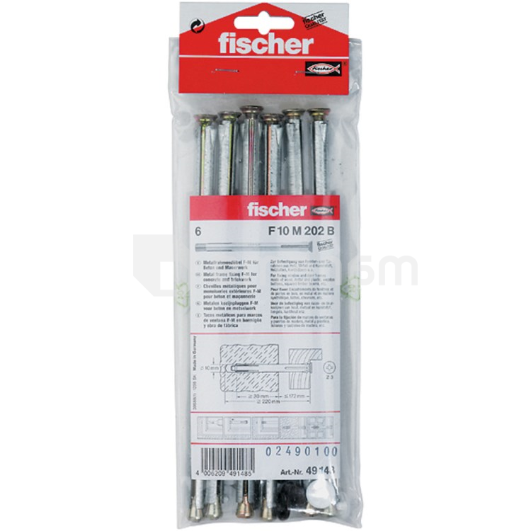 ჩარჩოს დიუბელი Fischer F10M 202 B 6 ც.
