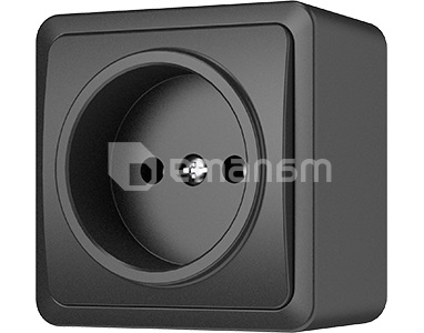 როზეტი Vilma RP16-001 an 1 განყოფილებიანი ანტრაციტი