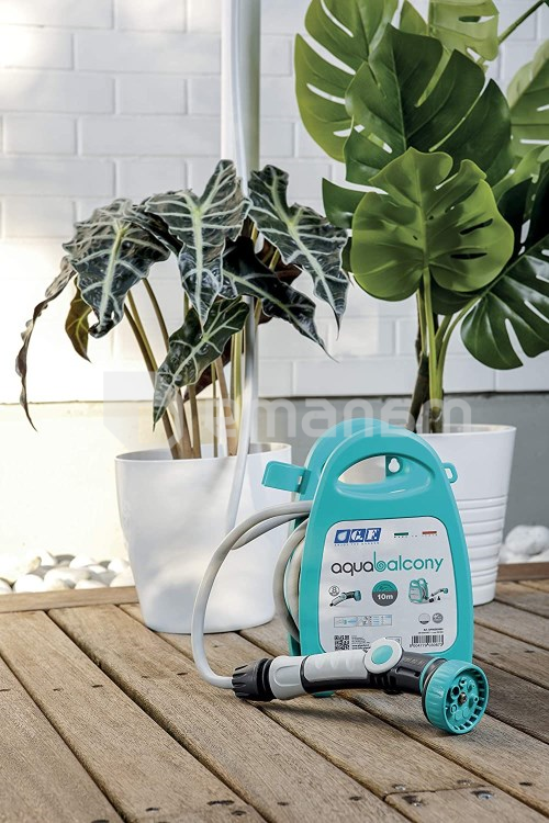 კოჭა შლანგით და აქსესუარებით GF Aquabalcony GF80265852 10 მ ლურჯი