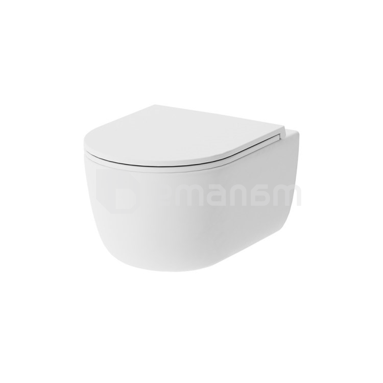 დასაკიდი უნიტაზი Damixa Sirius white DX86C1700SC თავსაფრით Duroplast Softclose