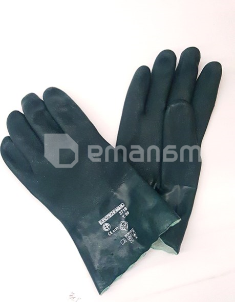 ქიმიური პოლიმერის ხელთათმანი EPA T09 მწვანე