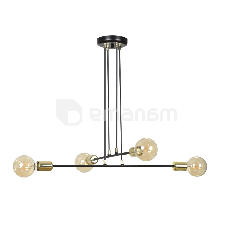 ჭაღი EMIBIG VESIO 4 E27 4x MAX 60W შავი