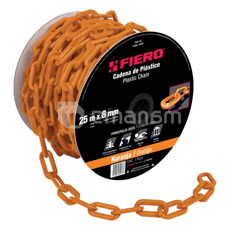 ჯაჭვი პლასტმასის Fiero CAPL-8A ნარინჯისფერი