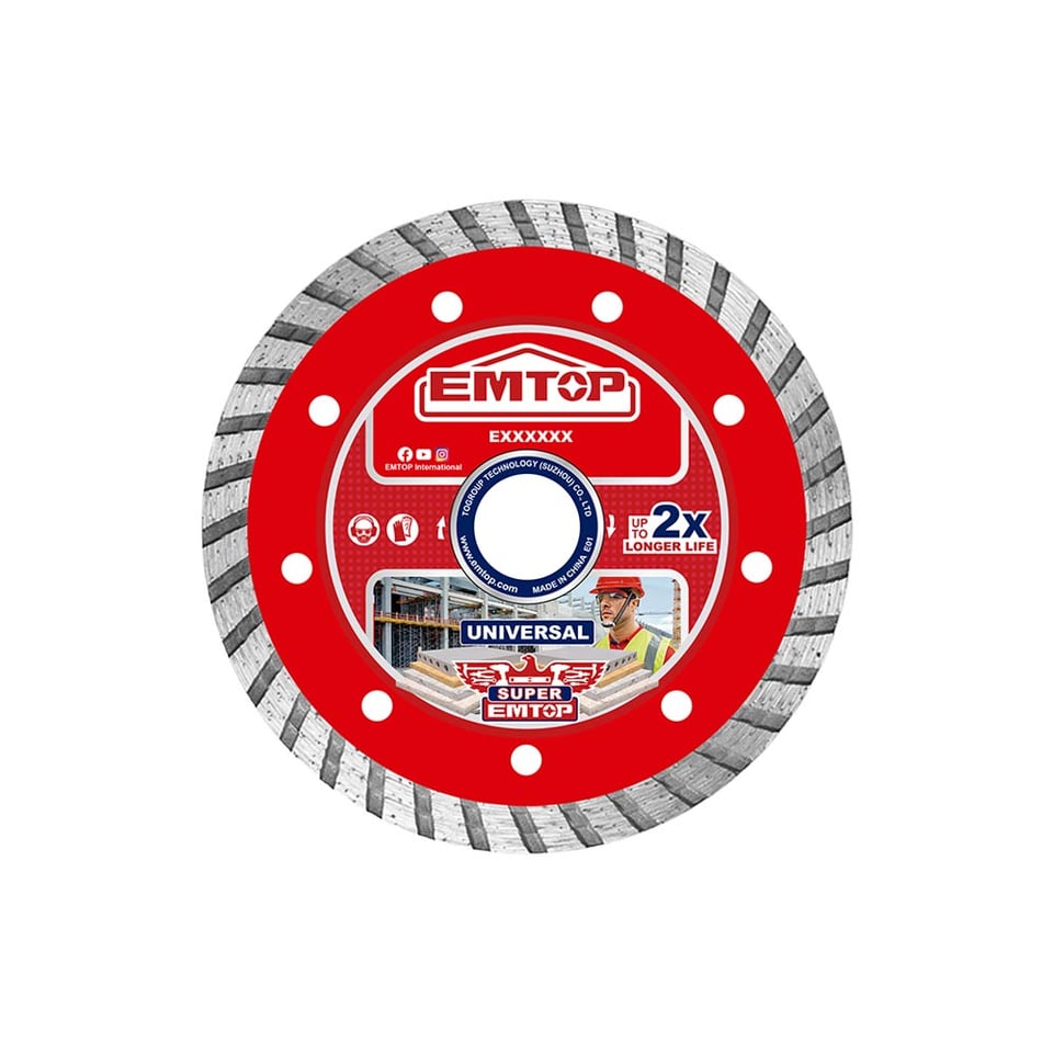 საჭრელი დისკი ალმასის 180 მმ EDDC031801 EMTOP