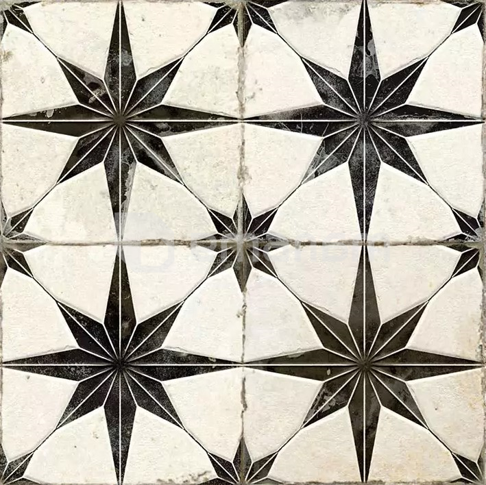 ფილა იატაკის Practika Star Black Gres 450x450 მმ