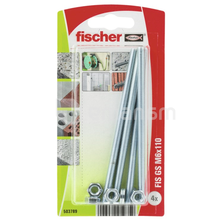ღერო ხრახნიანი Fischer GS M6x110 K 4 ც 503789