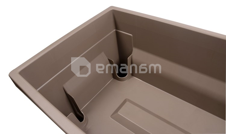 ქოთანი პლასტმასის EDA Plastiques VEG&TABLE CITY 76 X 38,5 X 68სმ 57ლ