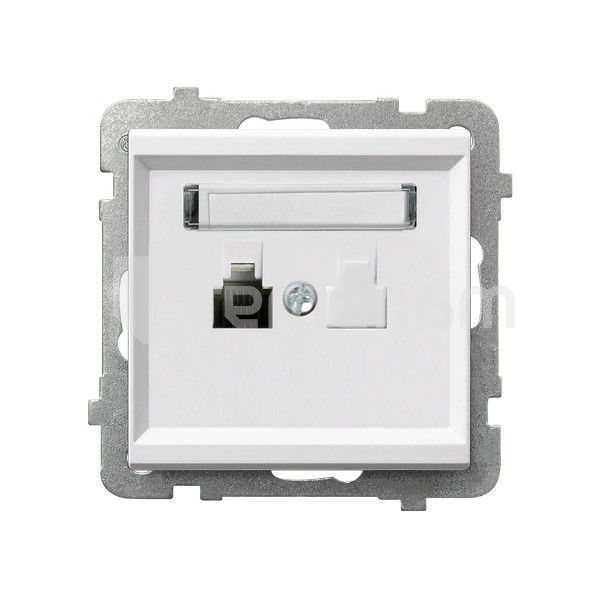 როზეტი ტელეფონის Ospel Sonata GPT-1R/m/00 1 განყოფილებიანი თეთრი