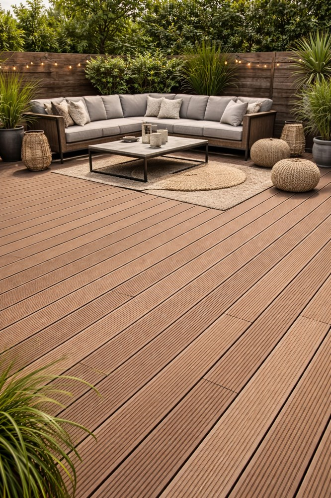 ტერასის დაფა BERGDECK B140 Wild Teak 1ც=0,31მ² 140x22x2200 მმ