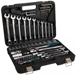 ხელსაწყოების ნაკრები 77PCS 1/2"&1/4" / 77PCS SOCKET TOOL SET
 1/2"&1/4"
