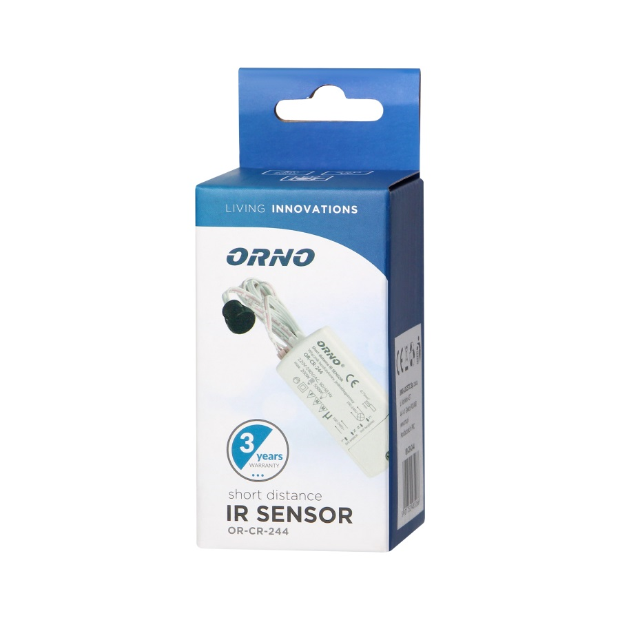 დეტექტორი ORNO 200W IP20 ამომრთველი უკონტაქტო