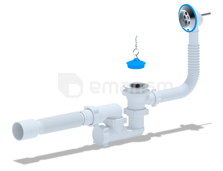 სიფონი აბაზანის ANI PLAST 1/2 40х50 E255EU