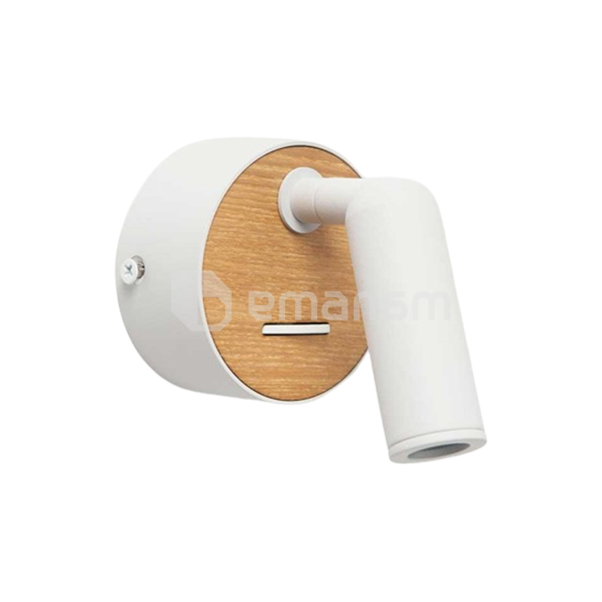 კედლის სანათი New Light 3W 3000K M-976W/WH თეთრი ხე