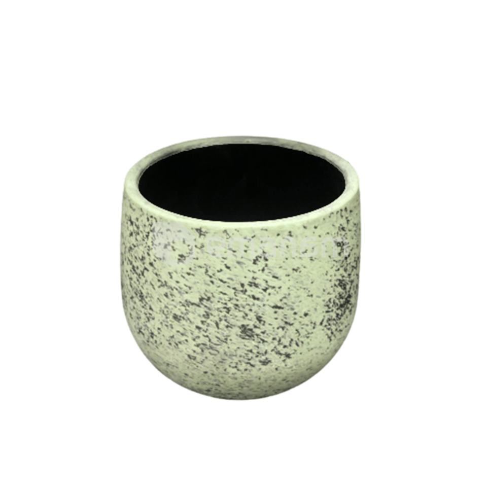 კერამიკული ქოთანი Giovanni pot round grey green rust 3 assorted h12xd14სმ