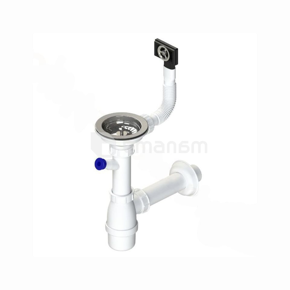 სამზარეულოს ნიჟარის სიფონი დიდი ერთიანი გადასხმით Tycner 2663