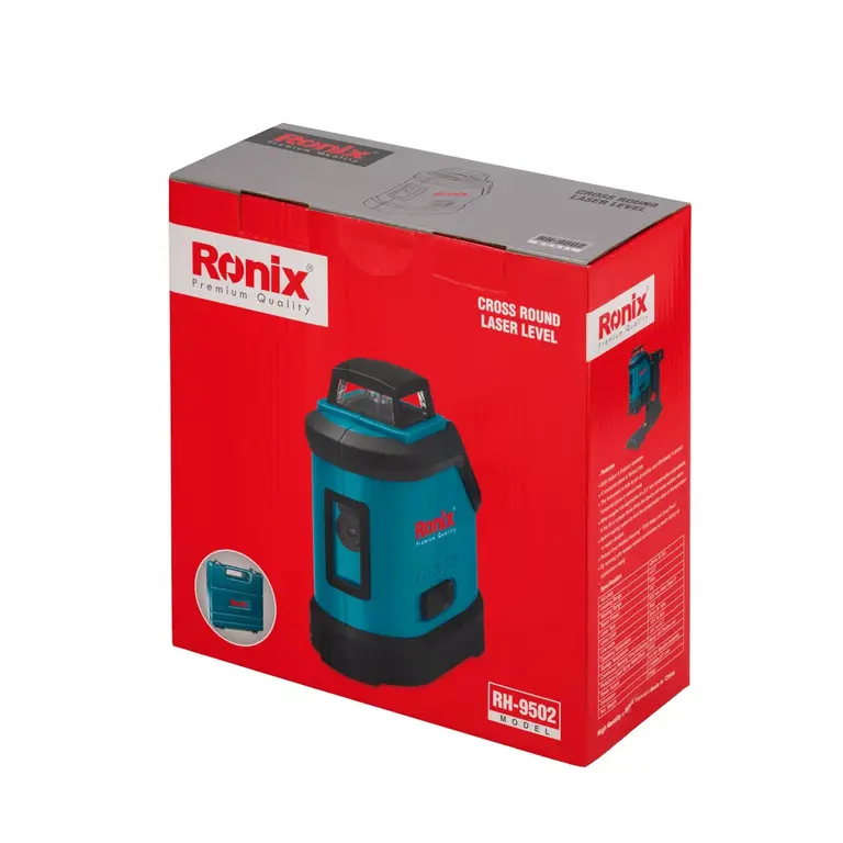 ლაზერული თარაზო Ronix RH-9502, 15/50მ, წითელი ნათება