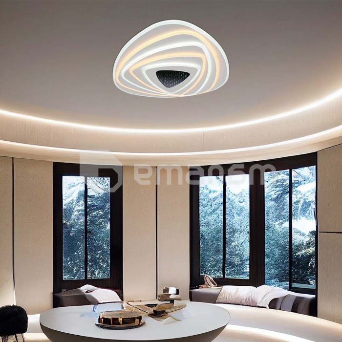 დეკორატიული ლედ განათება V-TAC LED 120W 500 500 მმ დიმერით თეთრი ფერი 50 9სმ 3000 6500K 15357