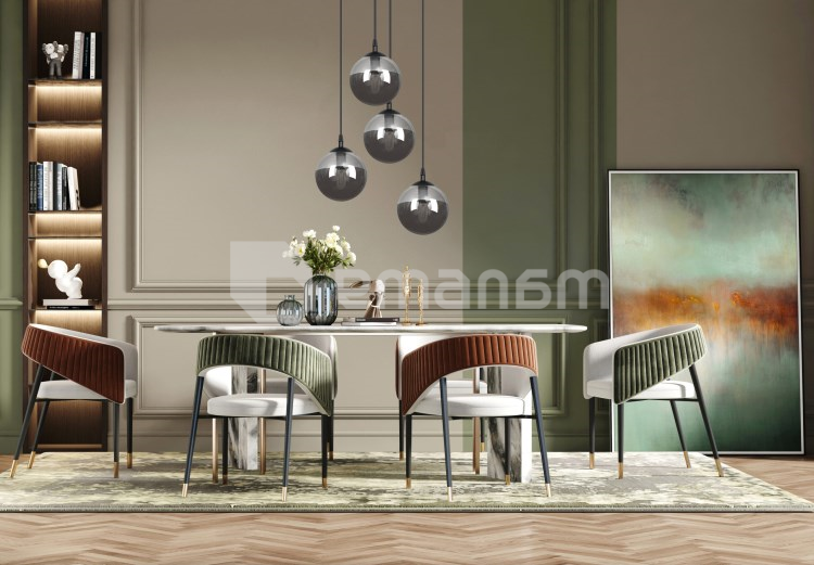 საკიდი EMIBIG Cosmo Premium 4 E14 4x MAX 40W შავი გრაფიტი