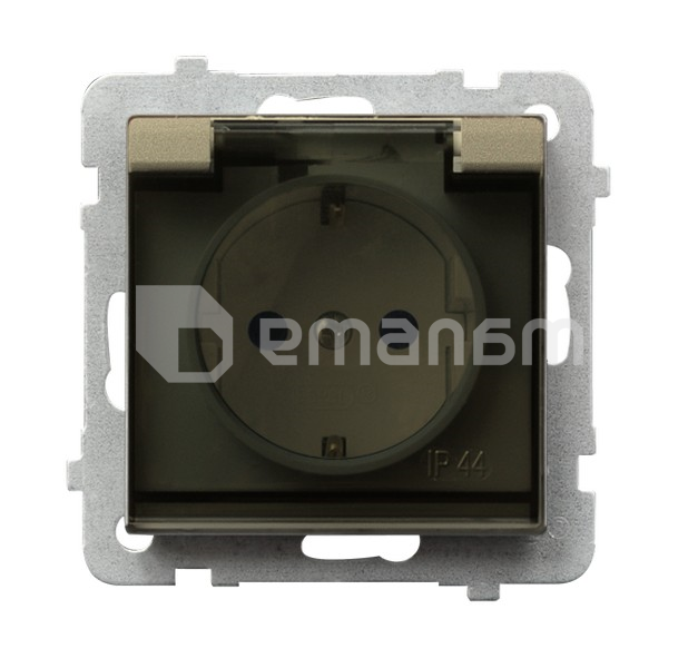 როზეტი დამიწებით  IP-44 Sonata Schuko