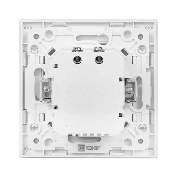 მექანიზმი როზეტი EKF Stockholm  USB 2  2.1А თეთრი