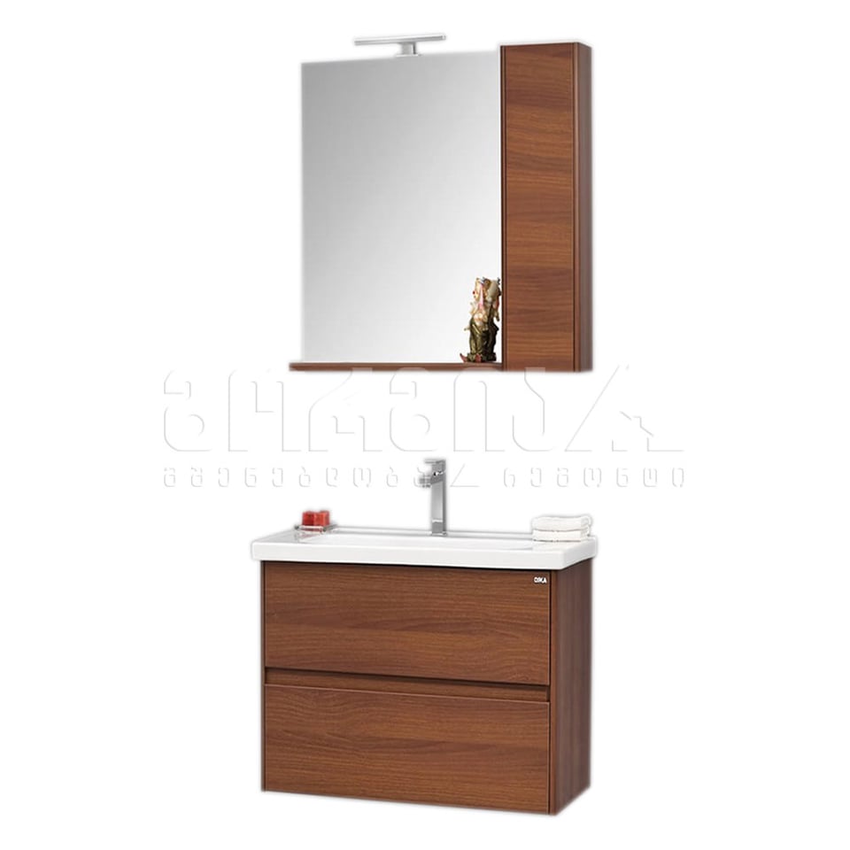 აბაზანის ავეჯი DUDEN 80 სმ  Red Walnut