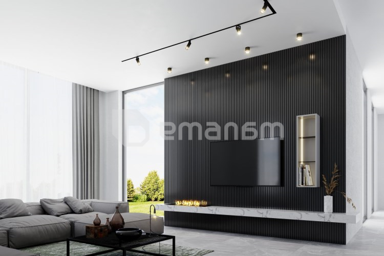 კედლის პანელი MDF Super Profil 12117 2800x117x12 მმ 0.3276 მ² მუხა