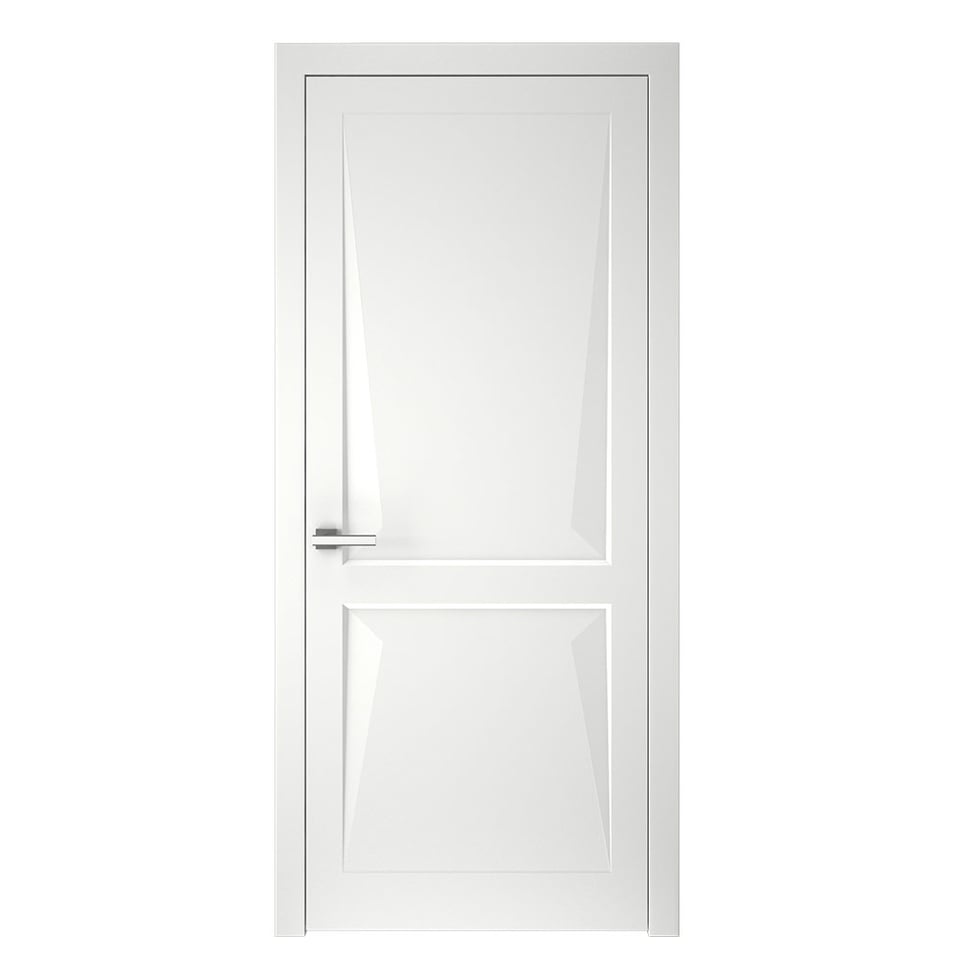 შეღებილი მდფ კარი model 1 3D (White, 700x2150, LR) კომპლექტი