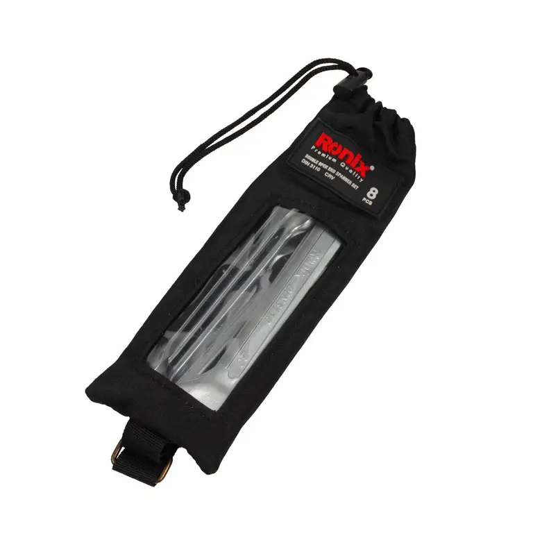 ღია ქანჩის გასაღებების ნაკრები Ronix RH-2201, 8ც