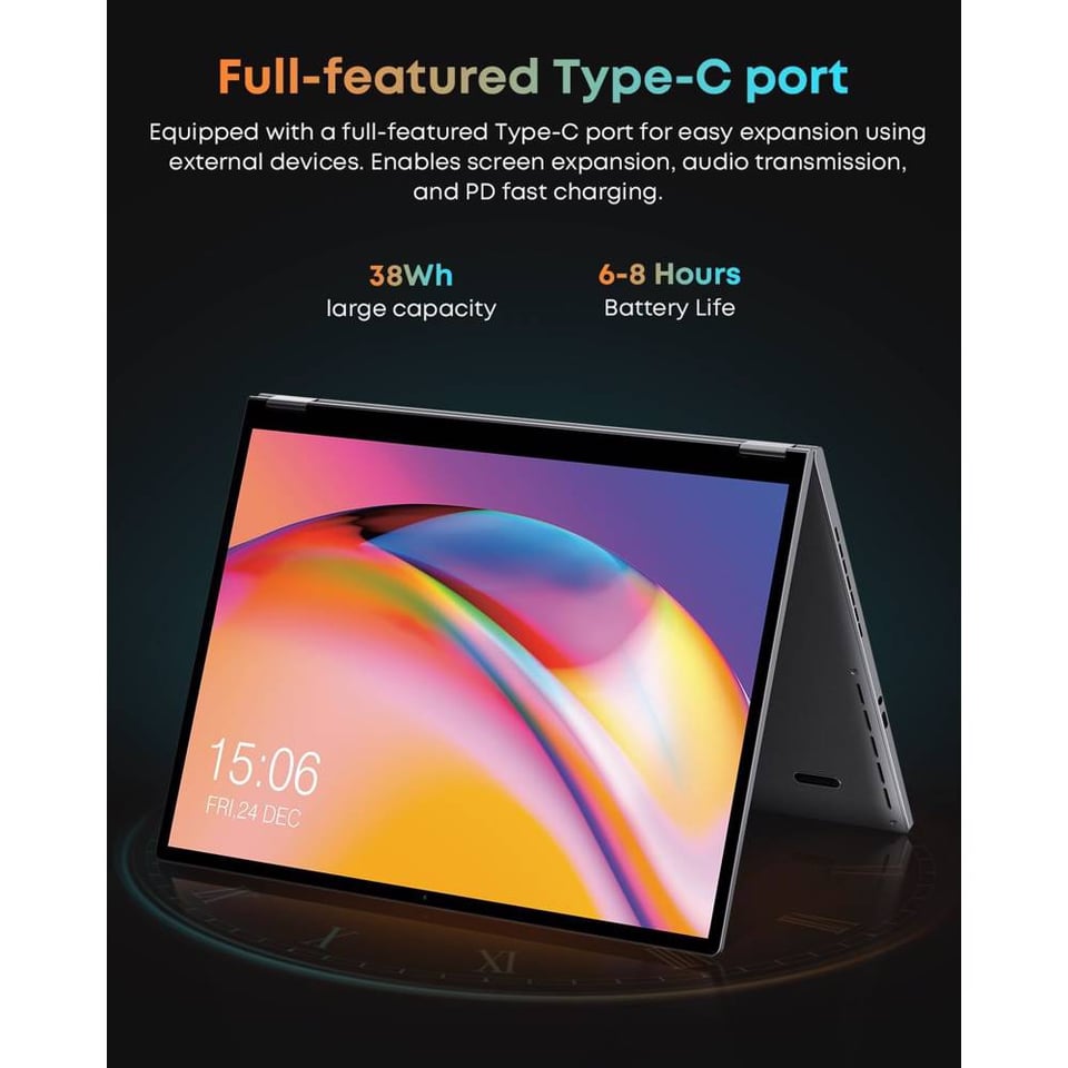 ნოუთბუქი Chuwi FreeBook N150, 13.4", Intel N150, 16GB, 512GB SSD, Integrated, W11H, Grey