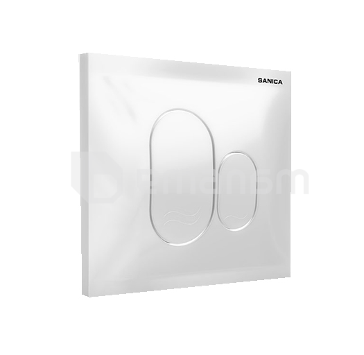ღილაკი ჩასაშენებელი მექანიზმისთვის Sanica  P01 White