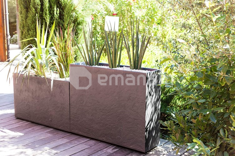 ქოთანი პლასტმასის EDA Plastiques LOFT L VOLCANIA 78,5 X 29,5 X 60სმ 46ლ