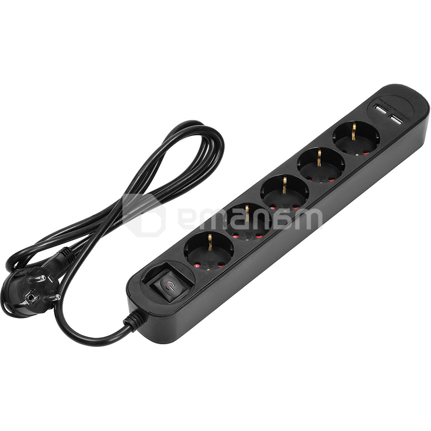 დამაგრძელებელი VIRONE 5 1.5მ Schuko 3 1მმ² 2 USB-А