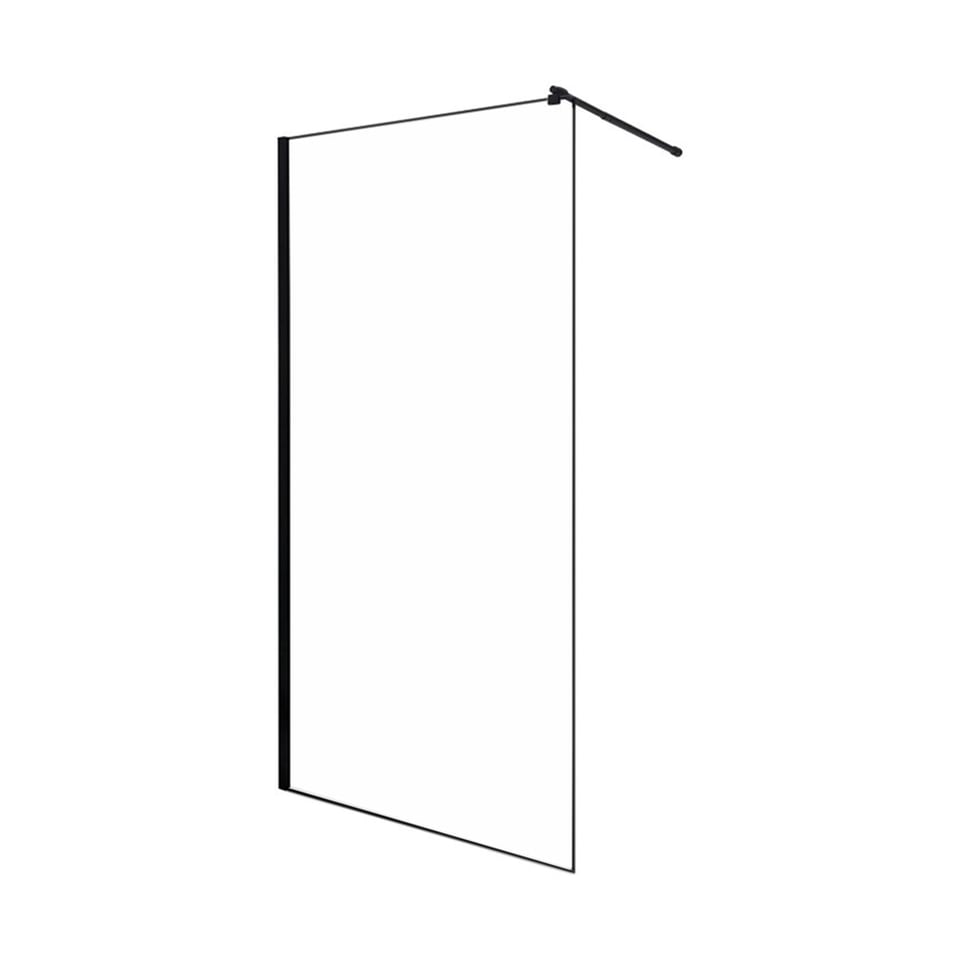 საშხაპე მინა შავი პროფილით 70x190სმ გამჭვირვალე (8მმ) SELDUS