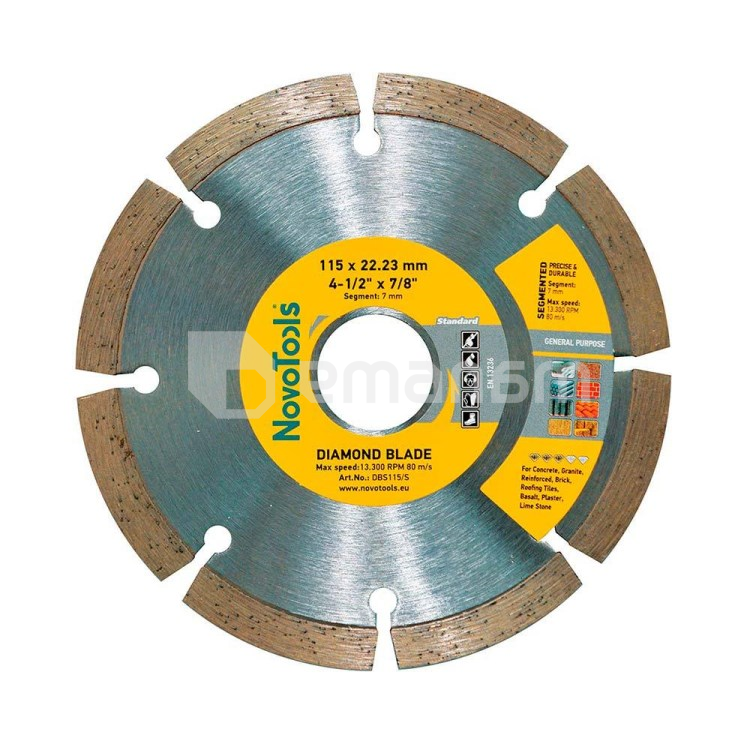 ალმასის დისკი NovoAbrasive Standard DBS115/S 115x7x22.23 მმ