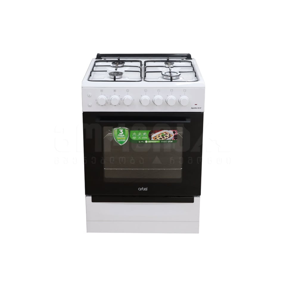 გაზქურა Apetito 02-E White ARTEL