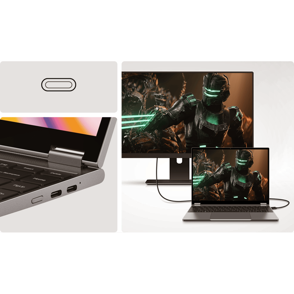 ნოუთბუქი Chuwi FreeBook N150, 13.4", Intel N150, 16GB, 512GB SSD, Integrated, W11H, Grey