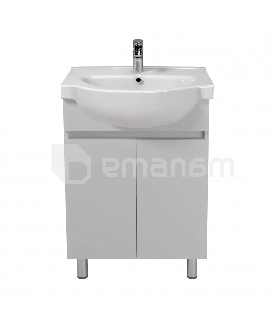 აბაზანის ტუმბო ხელსაბნით TEMP 65 white Freja 65 სმ