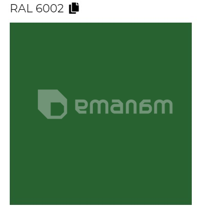 დეკორატიული საშრობი Terma IRON S მწვანე Ral 6002 Soft (GD) 925/500